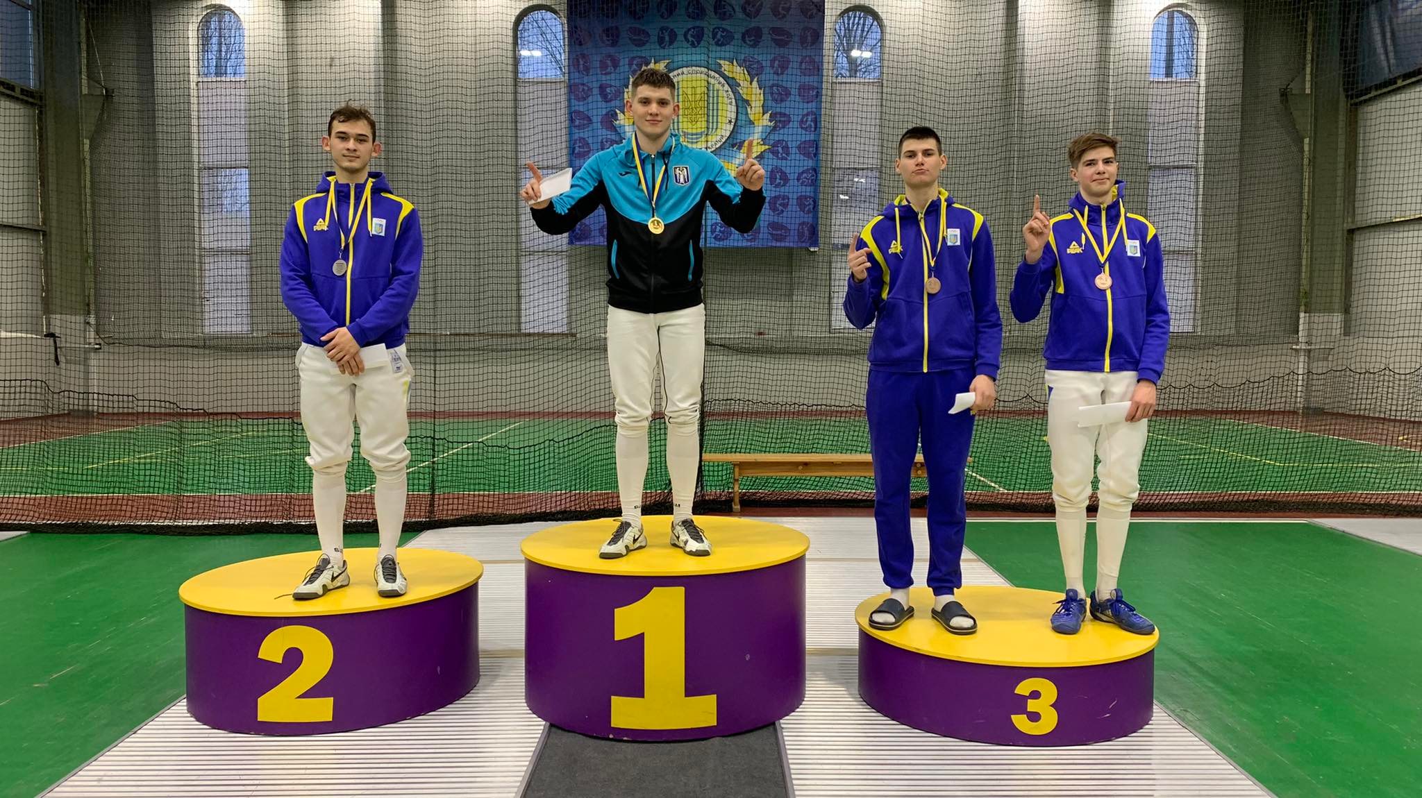 🏆🤺🇺🇦ЮЧУ 2022 КИЇВ: Василь Гумен і Олександра Бондар виборюють золото юніорського чемпіонату України