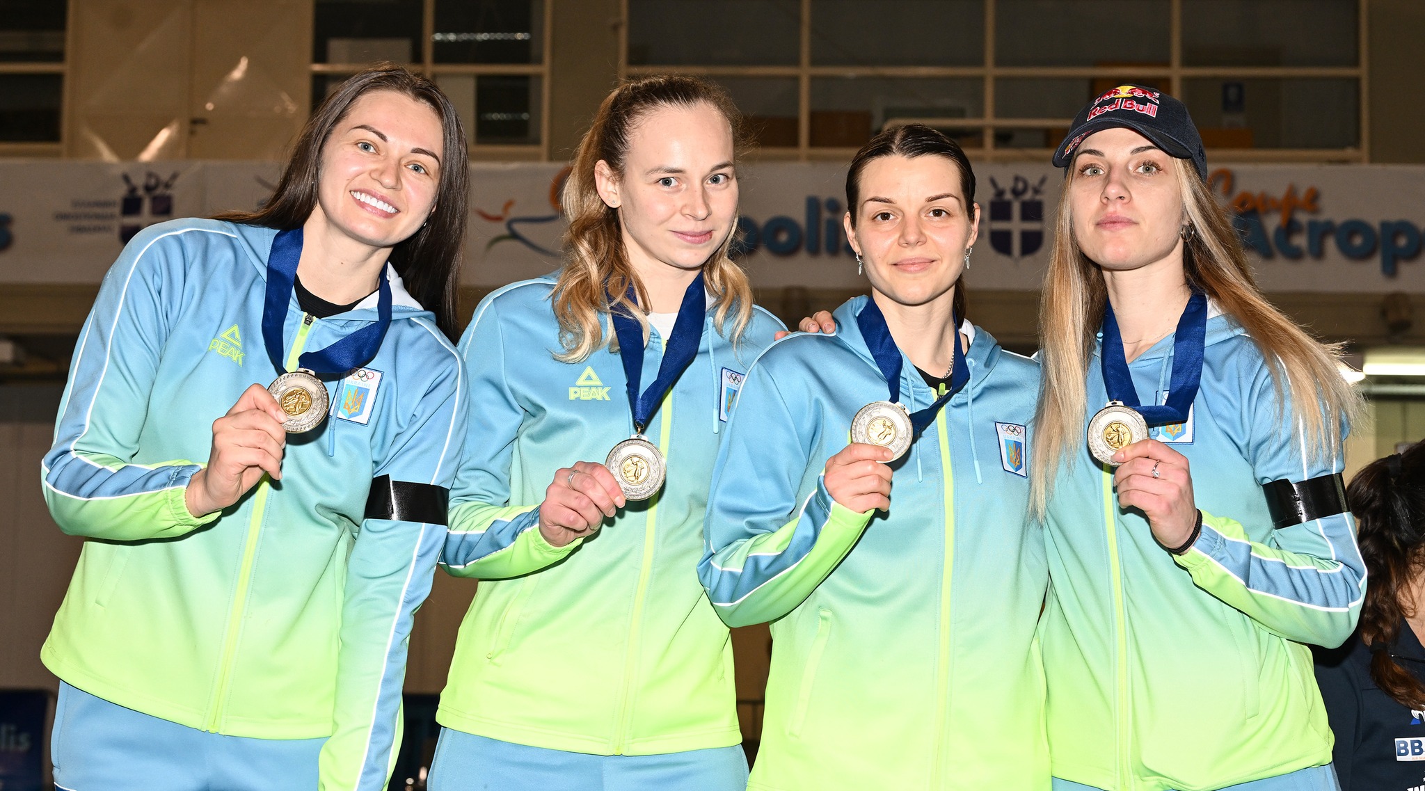 КС 2024 Афіни: Українські шаблістки вперше в сезоні підійнялись на подіум командних змагань Кубка світу